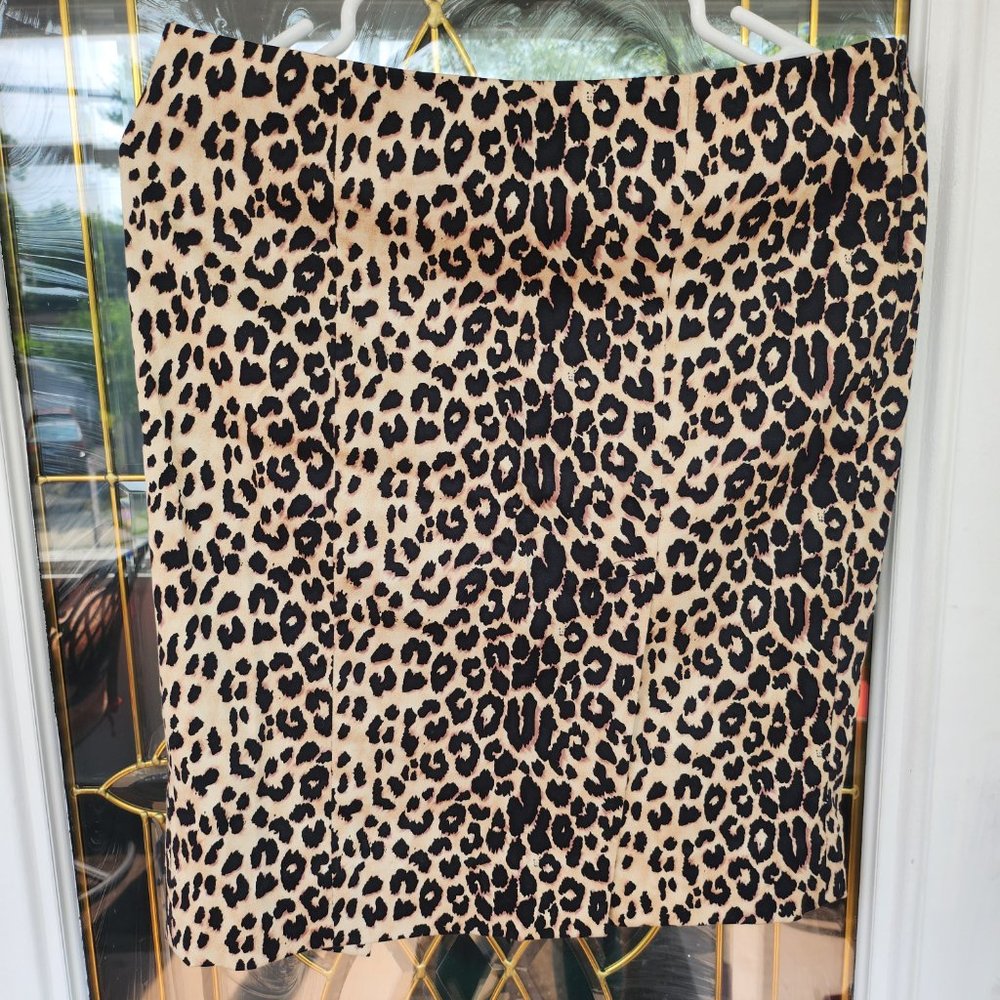 Leopard Print Strapless Top With Matching Skirt B… - image 2